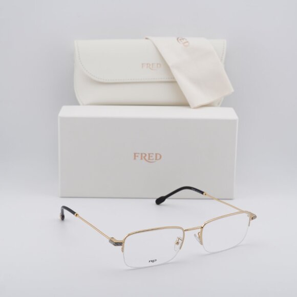 Fred FG50007U 030 Rectangle 56mm Eyeglasses - Gold - Picture 7 of 10